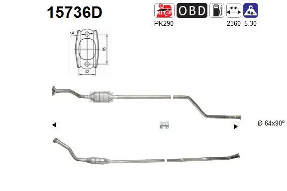 Catalyseur AS 15736D