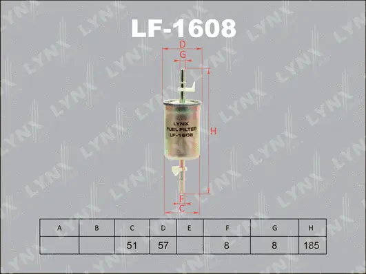 Filtre à carburant LYNXAUTO LF-1608