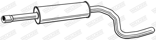 Silencieux central WALKER 23167
