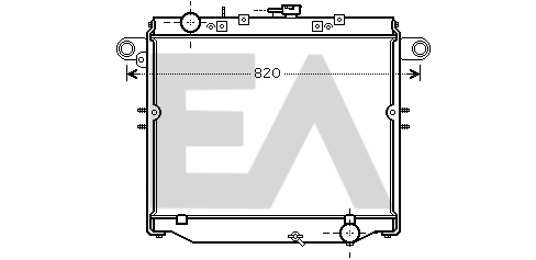Radiateur, refroidissement du moteur EACLIMA 31R71308