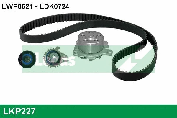 Pompe à eau + kit de courroie crantée LUCAS LKP227