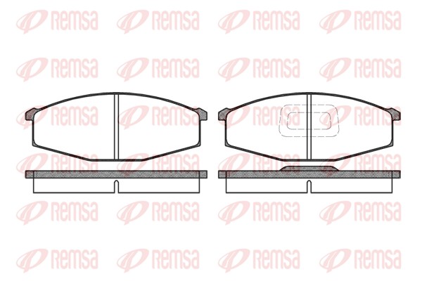 Kit de plaquettes de frein, frein à disque REMSA 0129.10