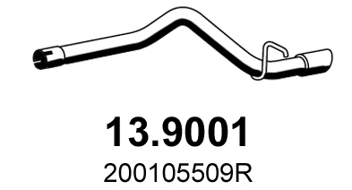 Tuyau d'échappement ASSO 13.9001
