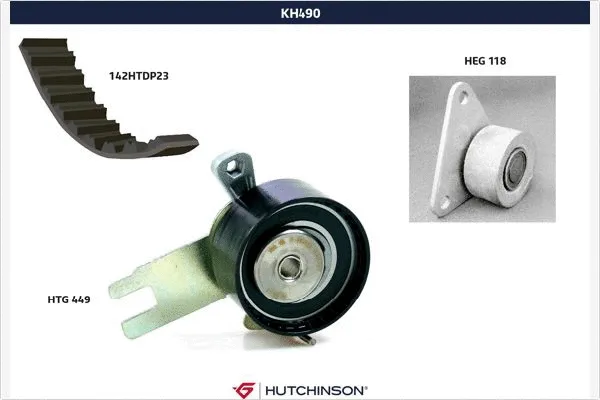 Kit de courroie crantée HUTCHINSON KH 490