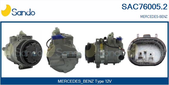 Compresseur, climatisation SANDO SAC76005.2