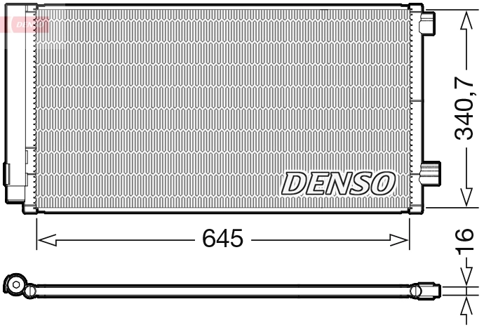Condenseur, climatisation DENSO DCN06020