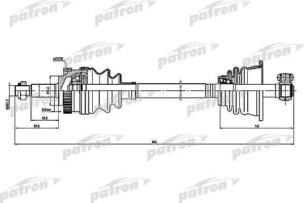 Joint, arbre de commande PATRON PDS1601