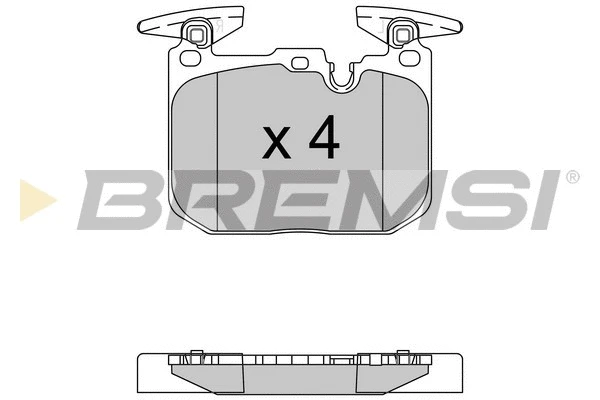 Kit de plaquettes de frein, frein à disque BREMSI BP3522