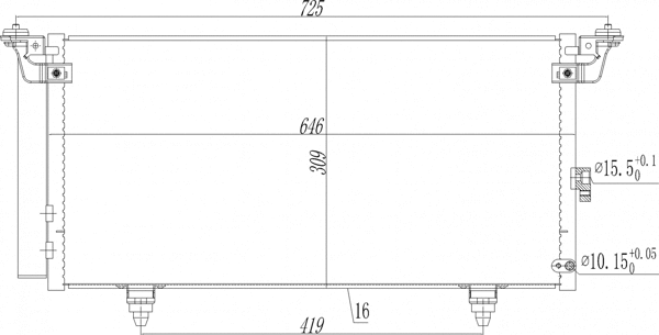 Condenseur, climatisation HART 621 615