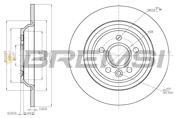 Disque de frein BREMSI CD7720S
