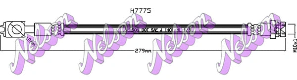 Flexible de frein KAWE H7775