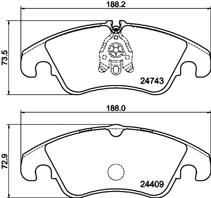 Kit de plaquettes de frein, frein à disque MINTEX MDB3041