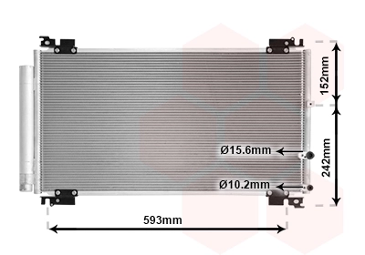 Condenseur, climatisation VAN WEZEL 56015702