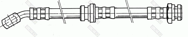 Flexible de frein GIRLING 9004174