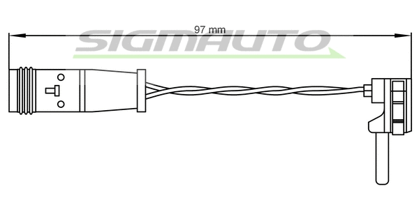 Contact d'avertissement, usure des plaquettes de frein SIGMAUTO WI0590