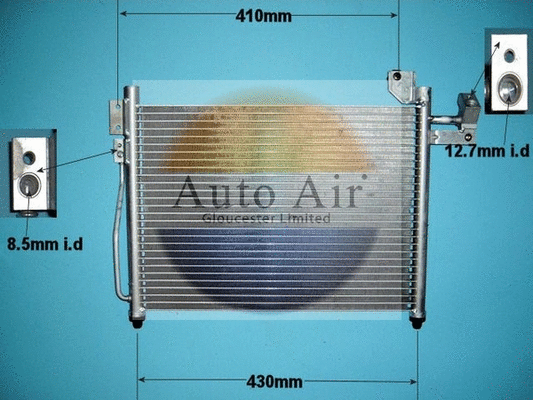 Condenseur, climatisation AUTO AIR GLOUCESTER 16-1187