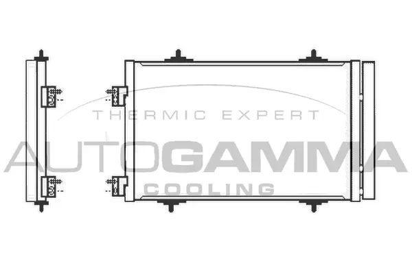 Condenseur, climatisation AUTOGAMMA 105584