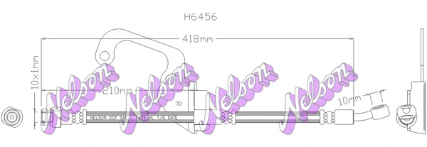 Flexible de frein KAWE H6456