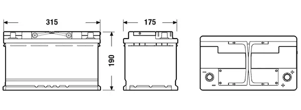 Batterie de démarrage TUDOR TK800