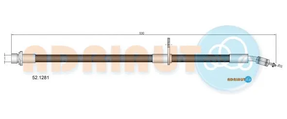 Flexible de frein ADRIAUTO 52.1281