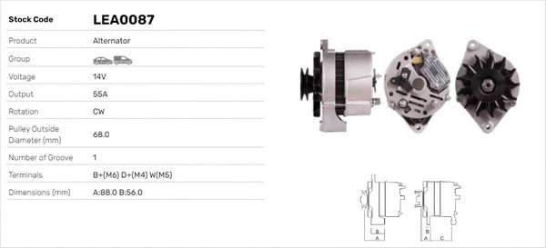 Alternateur LUSA LEA0087