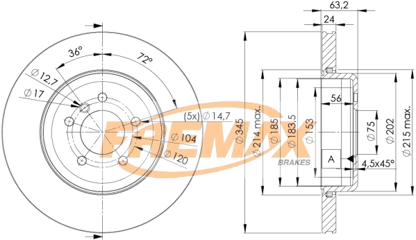 Disque de frein FREMAX BD-3403