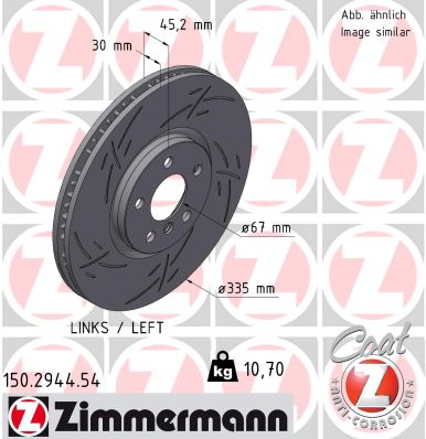 Disque de frein ZIMMERMANN 150.2944.54