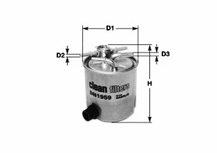 Filtre à carburant CLEAN FILTERS DN2701