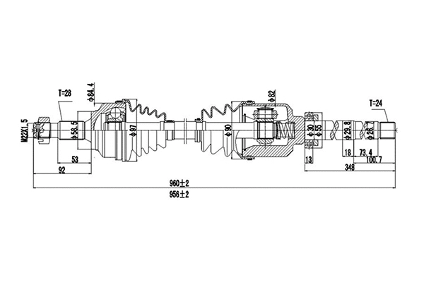 Arbre de transmission DYNAMATRIX DDS210265