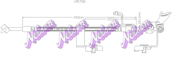 Flexible de frein KAWE H5780