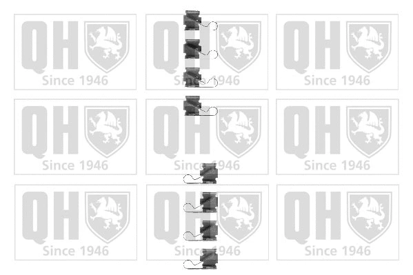Kit d'accessoires, plaquette de frein à disque QUINTON HAZELL BFK803