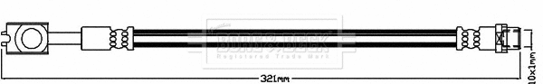 Flexible de frein BORG & BECK BBH7956