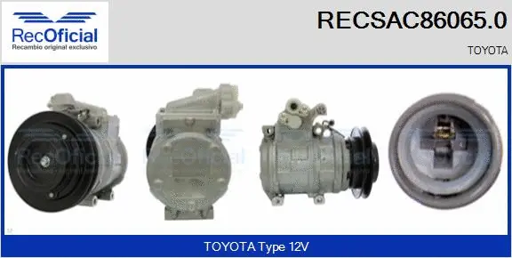 Compresseur, climatisation RECOFICIAL RECSAC86065.0