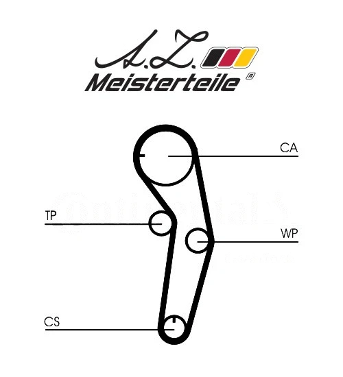 Kit de courroie crantée A.Z. Meisterteile AZMT-30-058-2131