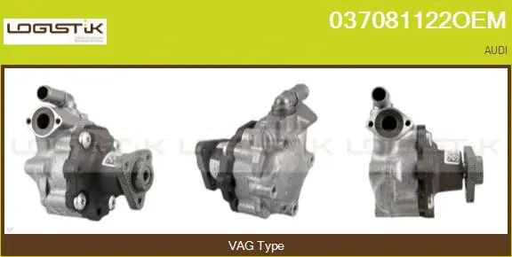 Pompe hydraulique, direction LGK 037081122OEM