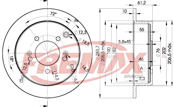 Disque de frein FREMAX BD-2907