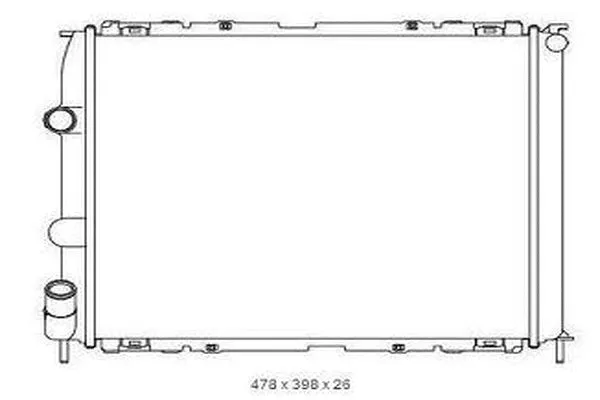 Radiateur, refroidissement du moteur ORDONEZ 2065097