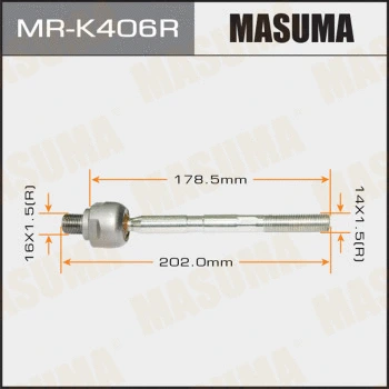 Rotule de direction intérieure, barre de connexion MASUMA MR-K406R