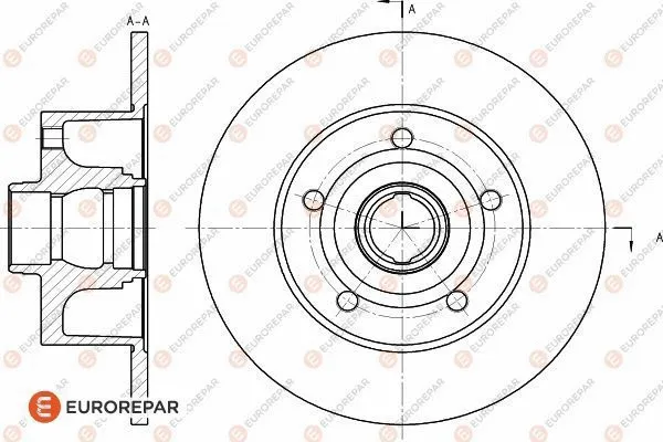 Disque de frein EUROREPAR 1618885780