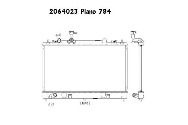 Radiateur, refroidissement du moteur ORDONEZ 2064023
