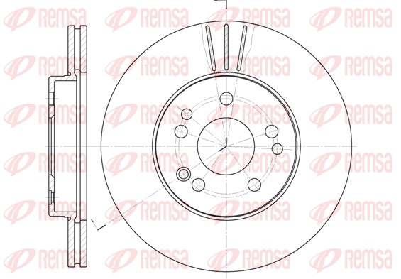 Disque de frein REMSA 6314.10