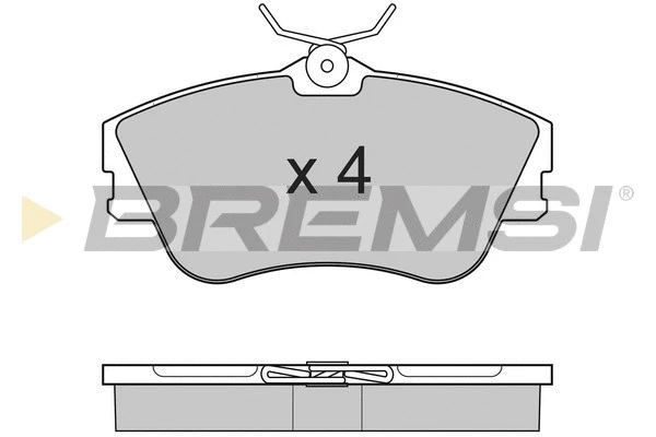 Kit de plaquettes de frein, frein à disque BREMSI BP2625