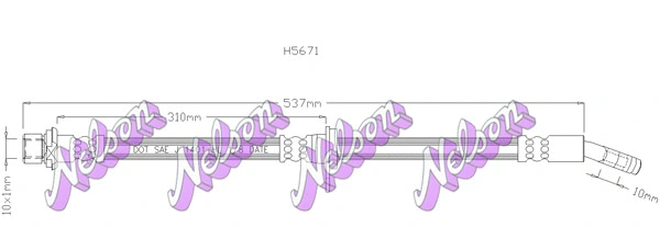 Flexible de frein KAWE H5671