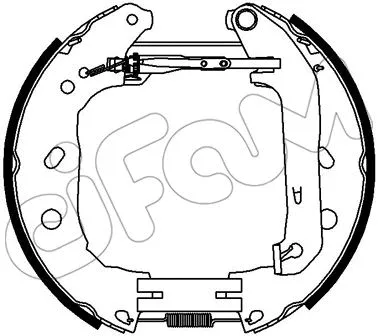 Jeu de mâchoires de frein CIFAM 151-455