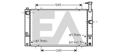 Radiateur, refroidissement du moteur EACLIMA 31R71243
