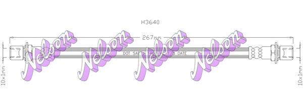 Flexible de frein KAWE H3640