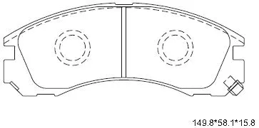 Kit de plaquettes de frein, frein à disque ASIMCO KD4243