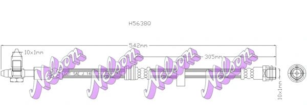 Flexible de frein KAWE H5638Q