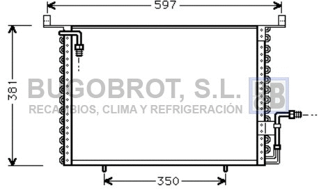 Condenseur, climatisation BUGOBROT 62-MS5194