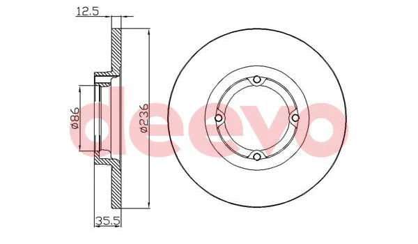 Disque de frein DEEVO BD34700